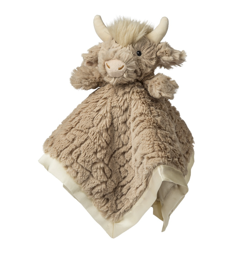 MARY MEYER PUTTY NURSERY HIGHLAND COW CHARACTER BLANKET