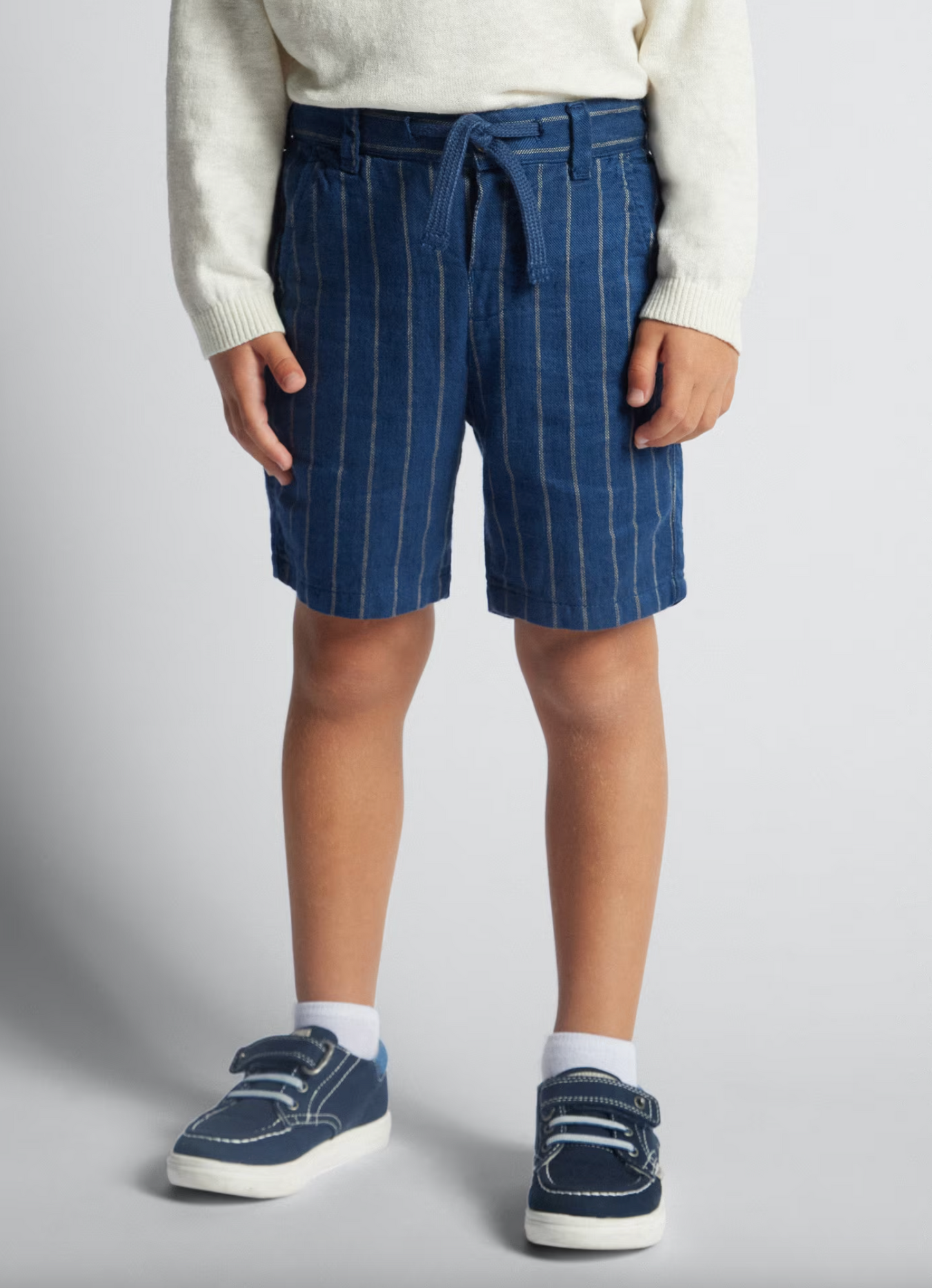 MAYORAL BOYS STRIPED LINEN SHORT