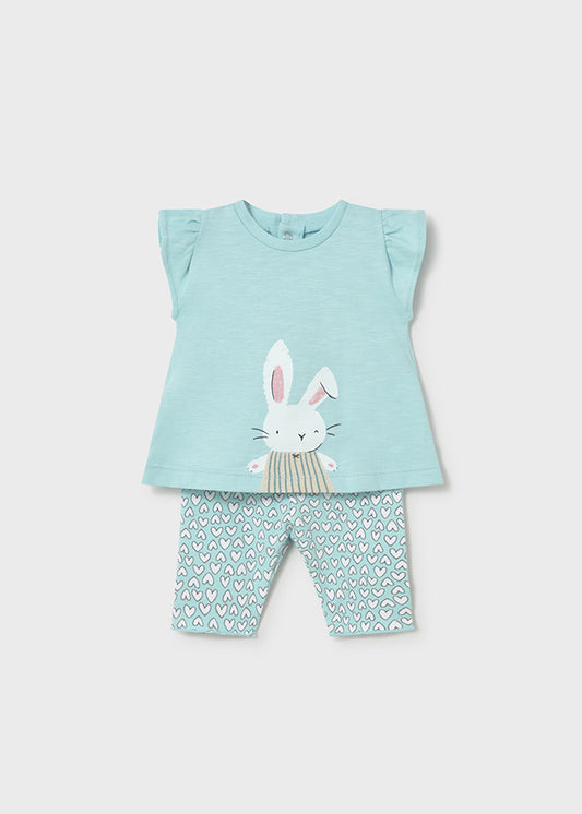 MAYORAL GIRL PRINTED LEGGINGS WITH T-SHIRT SET