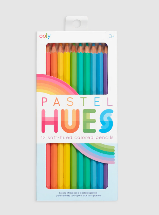 PASTEL HUES COLORED PENCILS - SET OF 12