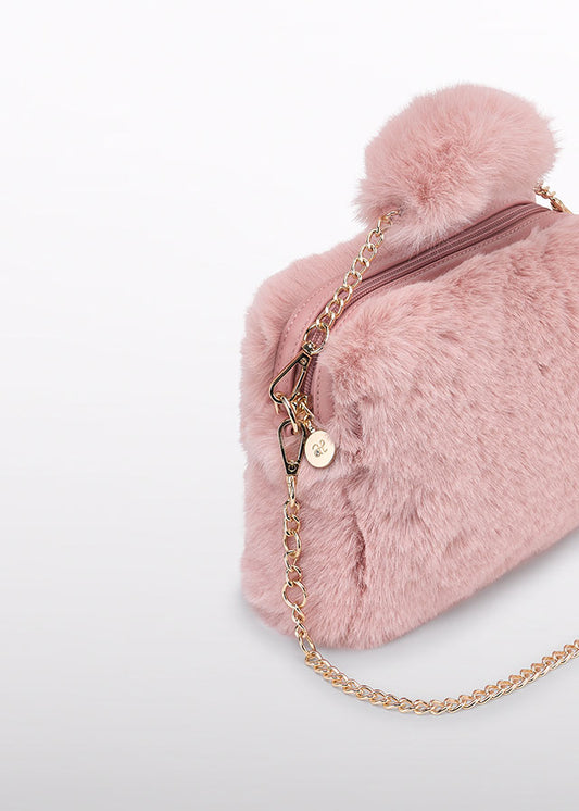 ABEL & LULA GIRL FAUX FUR BAG - PETAL