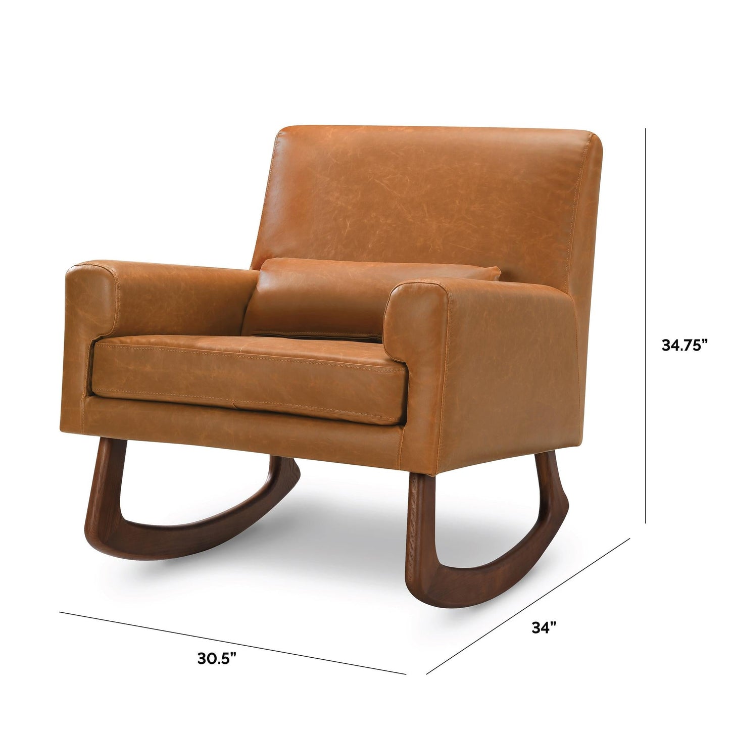 BABYLETTO SLEEPYTIME ROCKER IN VEGAN LEATHER TAN VEGAN LEATHER