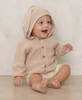 QUINCY MAE BUNNY KNIT SWEATER HEATHERED LATTE