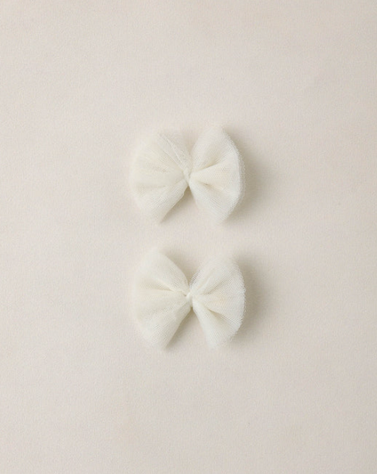 NORALEE FLUTTER TULLE CLIPS -IVORY