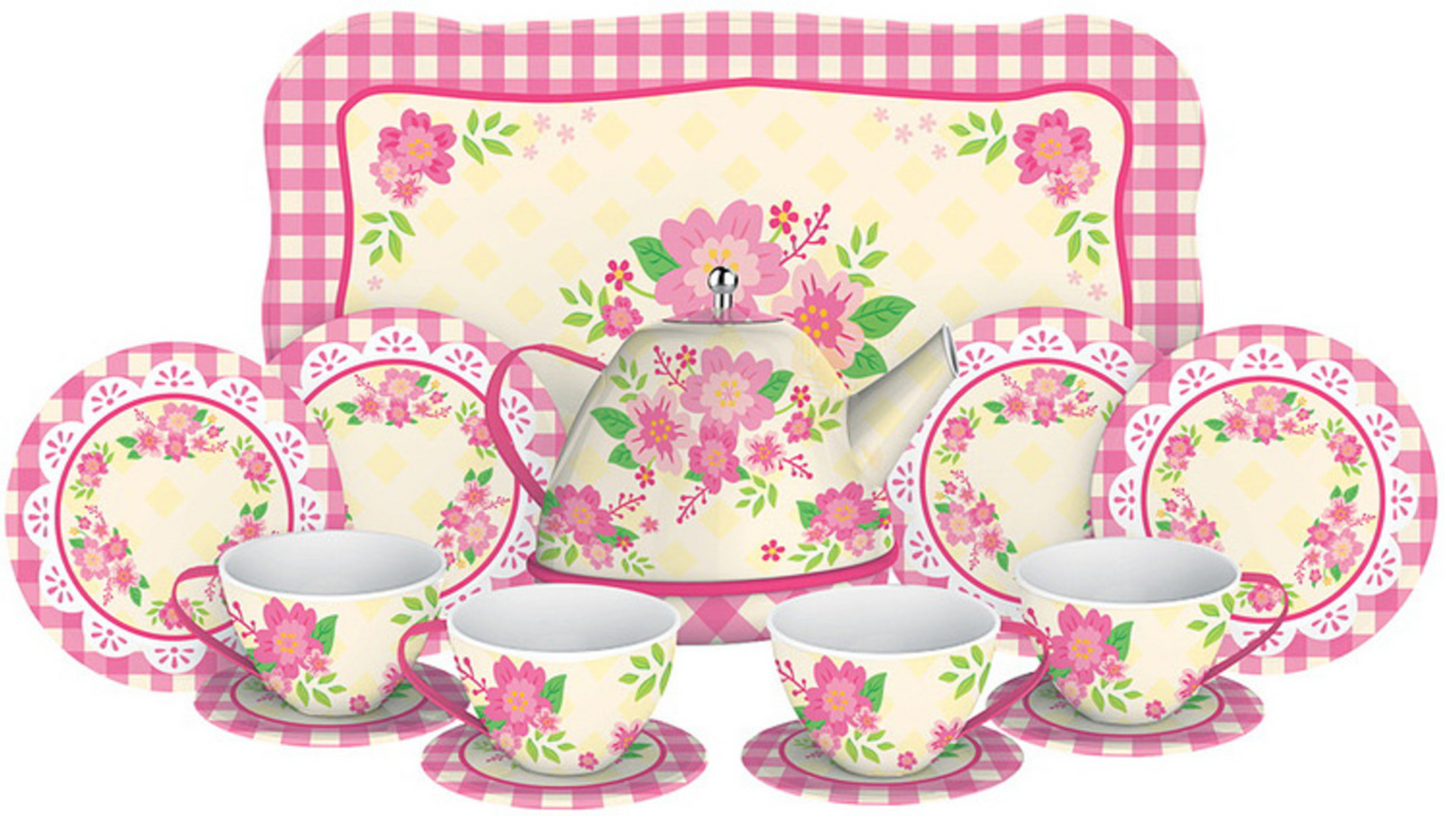 FANCY TIN TEA SET