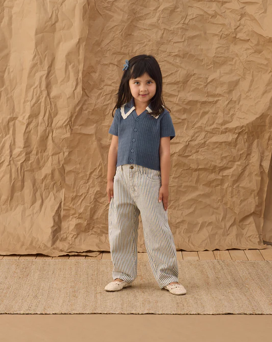 RYLEE + CRU BARREL PANT RAILROAD STRIPE