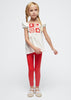 MAYORAL GIRLS 2 PC LEGGINGS SET - EYELETS DETAIL