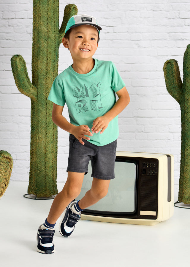 MAYORAL GREY DENIM SHORTS