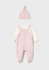 MAYORAL ONE PIECE WITH HAT PINK
