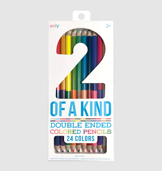 2 OF A KIND DOUBLE-ENDED COLORED PENCILS