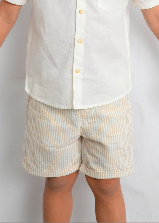 MAYORAL BOY LINEN SHORTS AND SHIRT SET