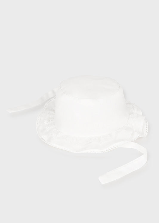 MAYORAL LINEN HAT - WHITE