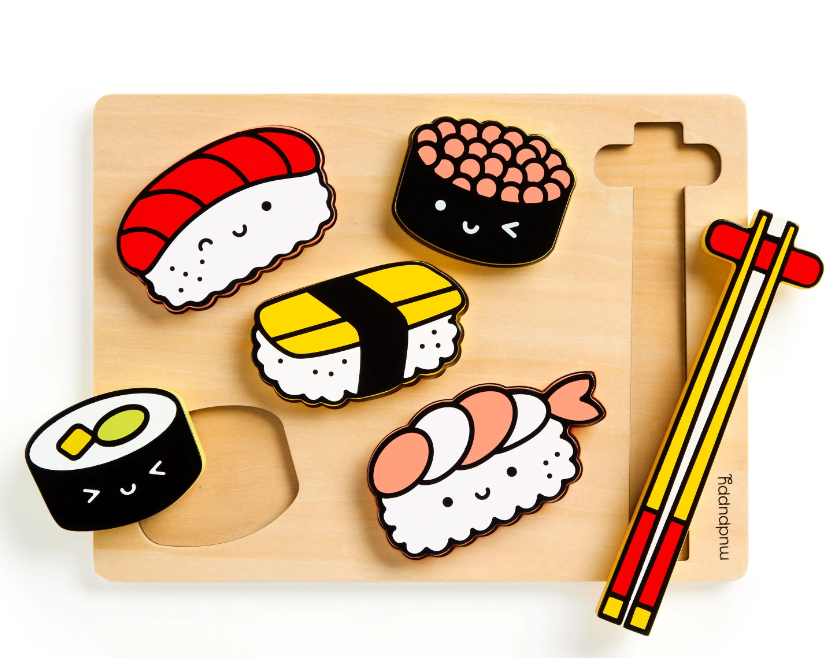 SUSHI FRIENDS WOODEN TRAY PUZZLE