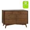 Palma 7-Drawer Double Dresser, Assembled in Warm White