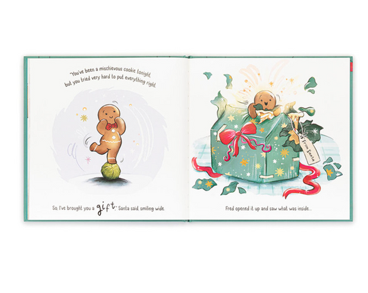 JELLYCAT GINGERBREAD FRED BOOK