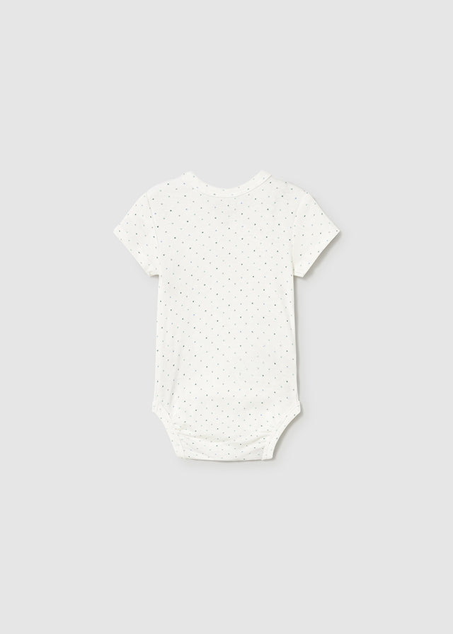 MAYORAL SHORT SLEEVE BODYSUIT ECRU-ICE