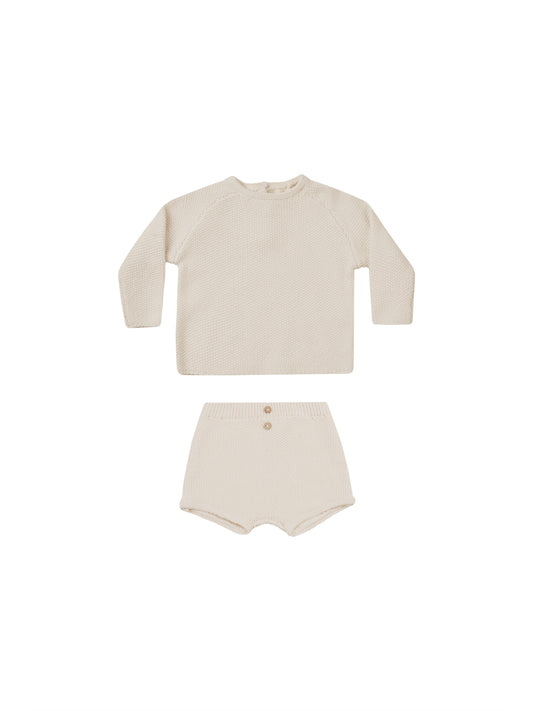 QUINCY MAE SUMMER KNIT SET - NATURAL