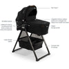 NUNA SWIV™ & TRIV™ series bassinet + stand CAVIAR