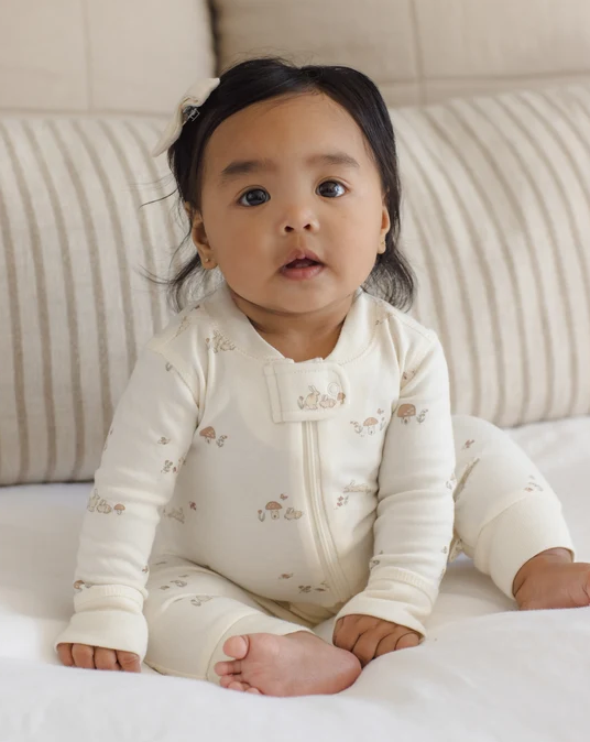 QUINCY MAE ZIP LONG SLEEVE SLEEPER BUNNIES