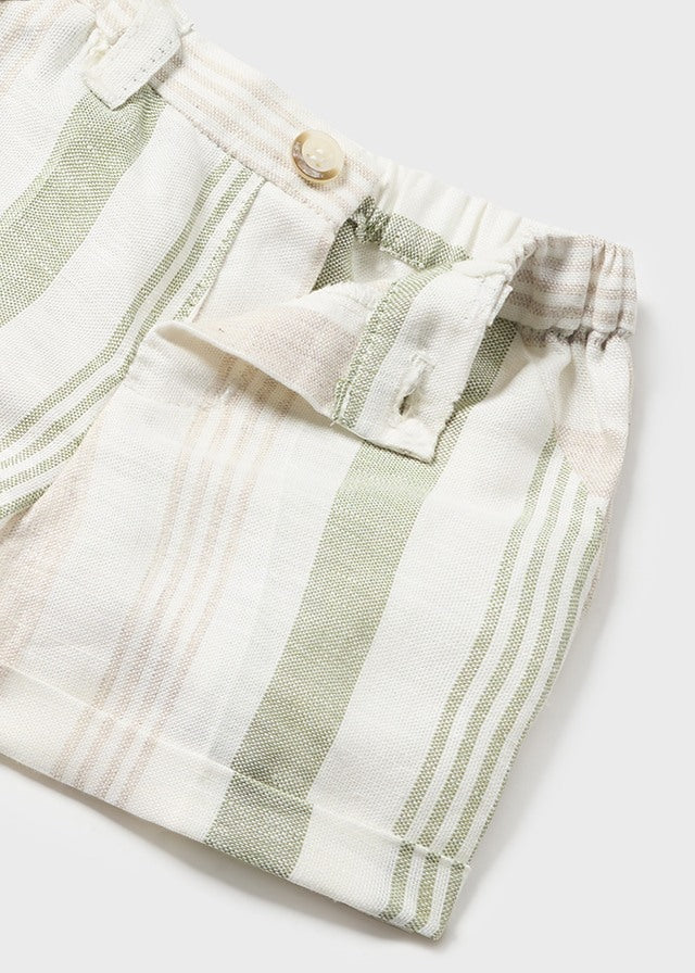 MAYORAL STRIPED LINEN SHORTS