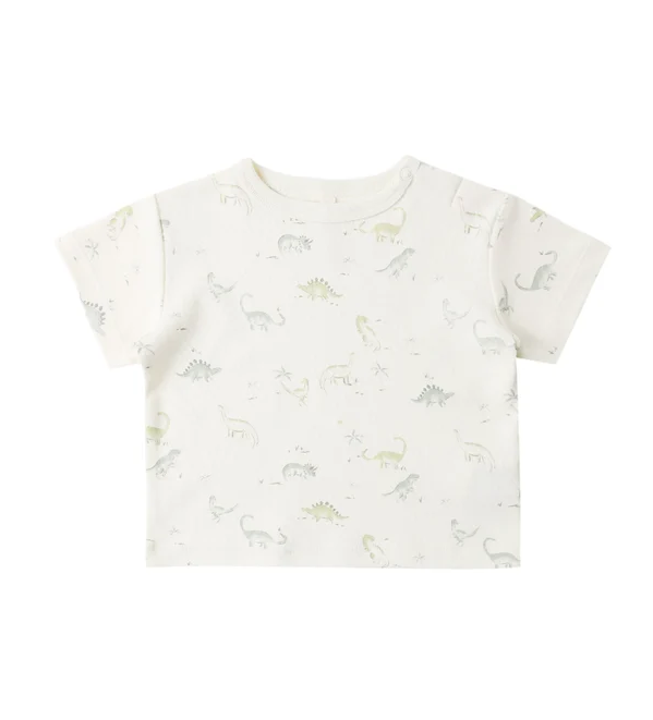 QUINCY MAE BOXY TEE - DINOSAURS