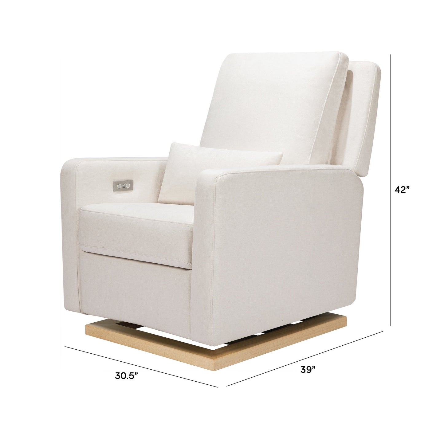 BABYLETTO SIGI ELECTRONIC RECLINER AND GLIDER WITH USB PORT