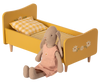 MAILEG WOODEN BED, MINI - YELLOW