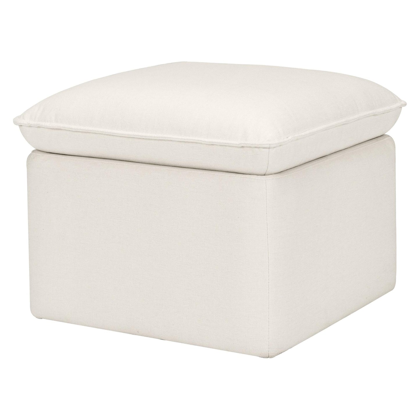 Cali Storage Ottoman in Performance Cream Eco-Weave