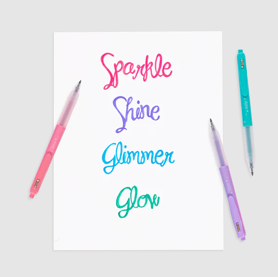 OH MY GLITTER! GEL PENS - SET OF 4