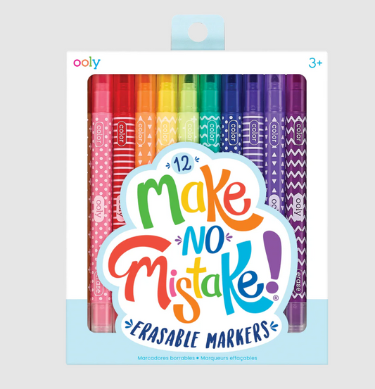 MAKE NO MISTAKE! ERASABLE MARKERS - SET OF 12