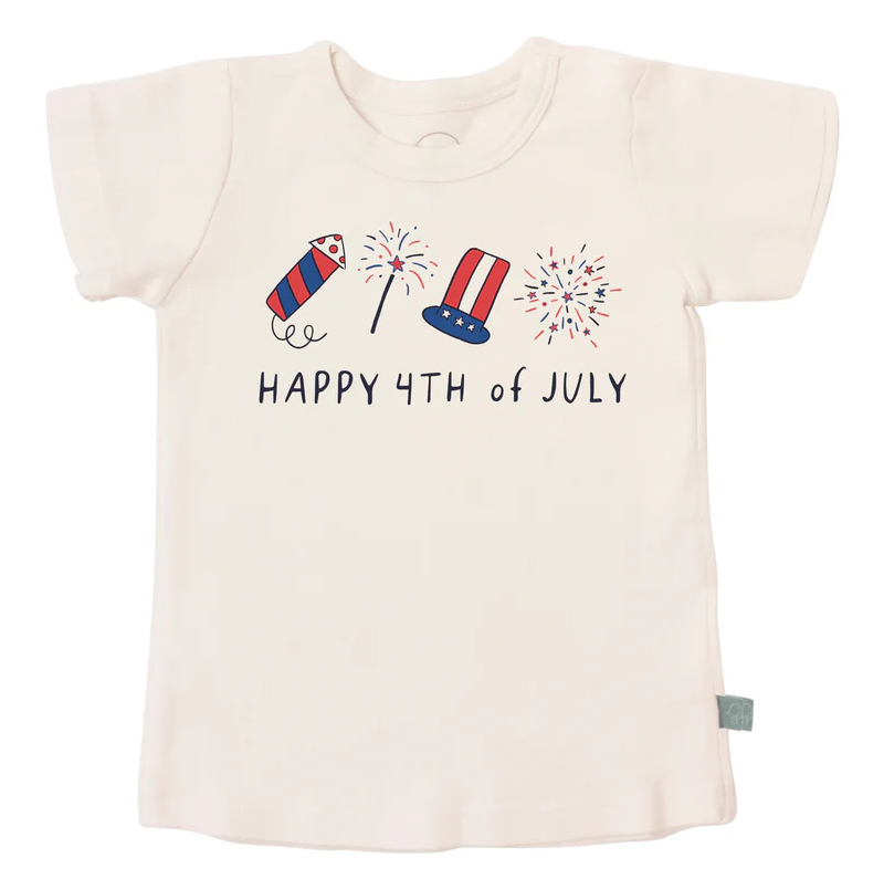 KID TODDLER GRAPHIC TEE - HAPPY 4TH OF JULY