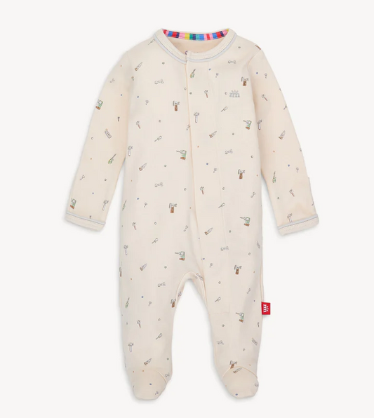 MAGNETIC ME FIX IT FRIENDS ORGANIC COTTON FOOTIE