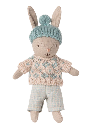 MAILEG WINTER RABBIT , MICRO - SAND MINT