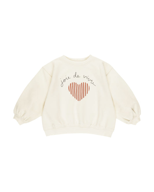 RYLEE AND CRU OVERSIZED SWEATSHIRT JOIE DE VIVRE