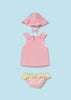 MAYORAL 3 PIECE SWIM SET -PINK