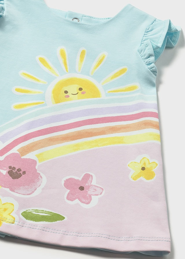 MAYORAL GIRL PRINTED KNIT DRESS