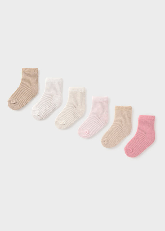 MAYORAL 6 PACK SOCKS - PINKS