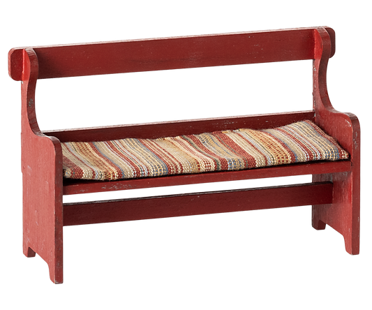 MAILEG BENCH, MOUSE- RED