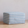 Crawford Gliding Ottoman in Tan Gingham