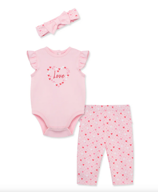 LITTLE ME LOVE BODYSUIT SET