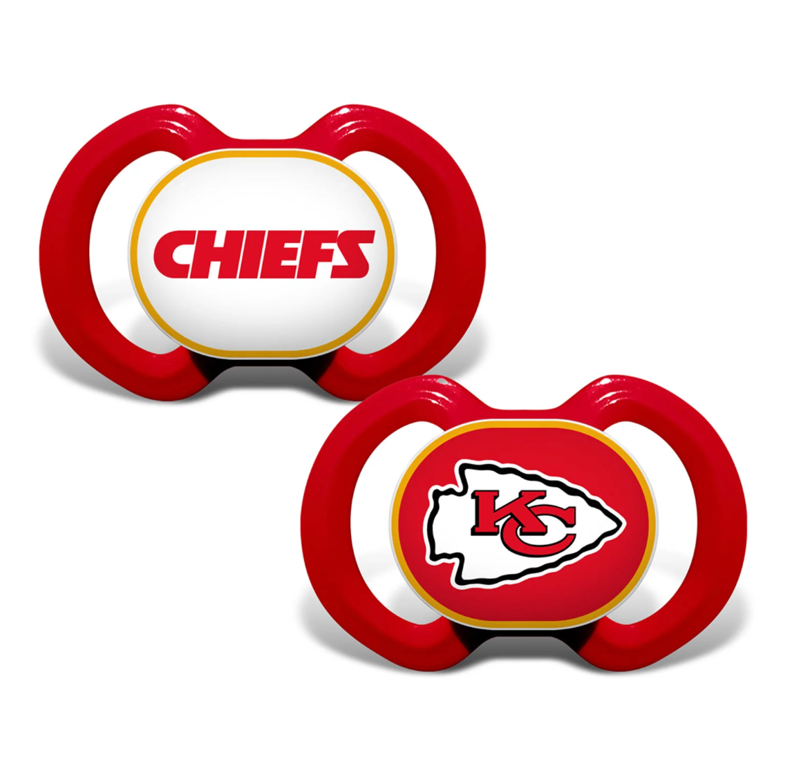 KANSAS CITY CHIEFS - PACIFIER 2 PACK