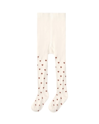 RYLEE + CRU RIBBED TIGHTS MULBERRY HEART