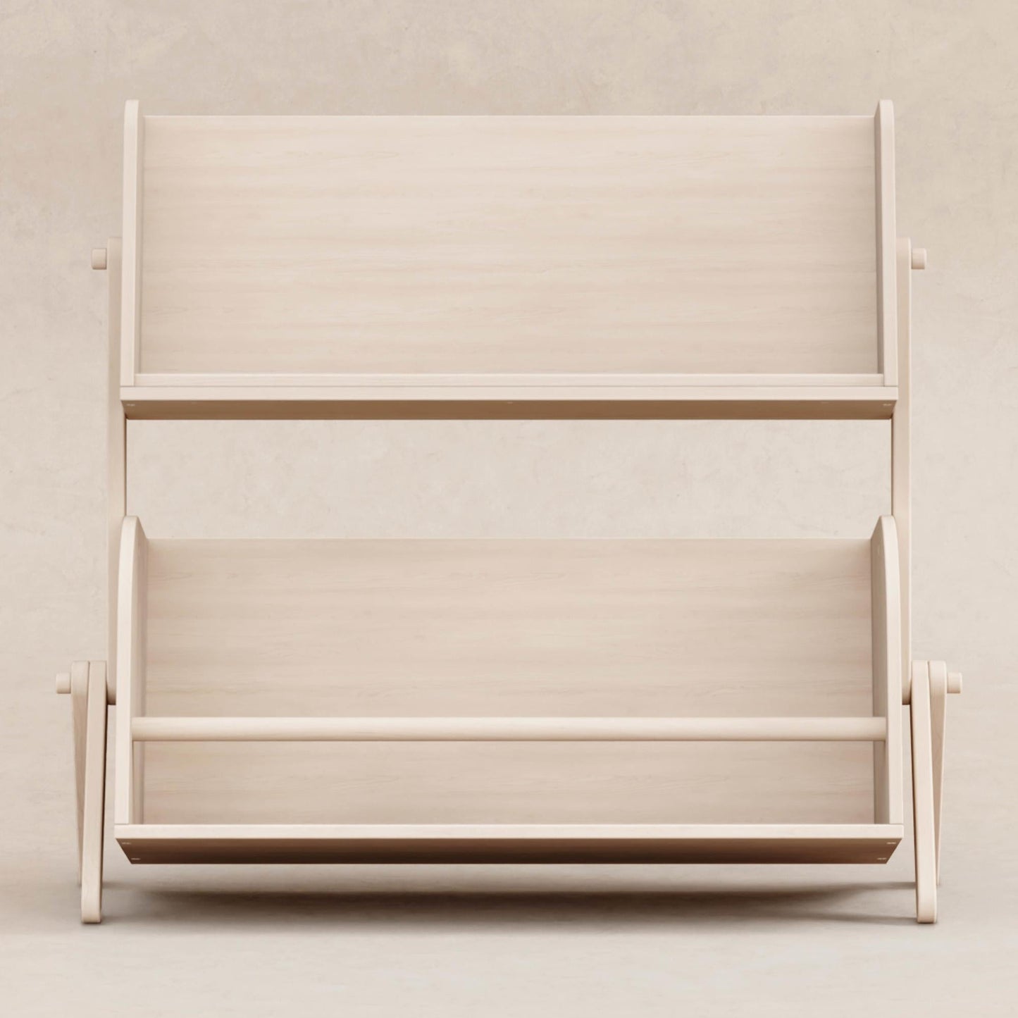 Tally Storage and Bookshelf in Washed Natural