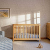 MARIN WITH CANE 3-IN-1 CONVERTIBLE CRIB WARM WHITE/HONEY CANE