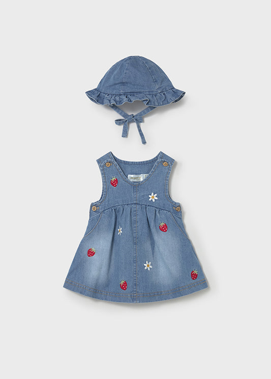 MAYORAL GIRL DRESS WITH HAT SET