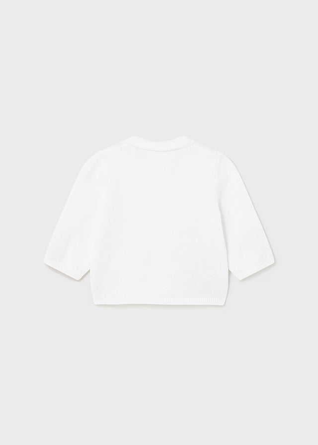 MAYORAL BOYS BASIC KIT CARDIGAN - WHITE