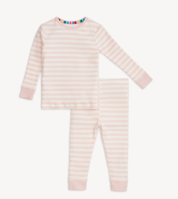 PINK STRIPE ORGANIC COTTON MAGNETIC PJ