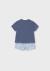 MAYORAL BOY PRINTED SHORTS AND POLO SET