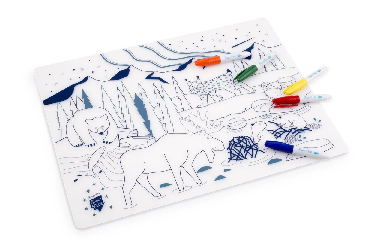 SILICONE COLORING SET BOREAL FOREST
