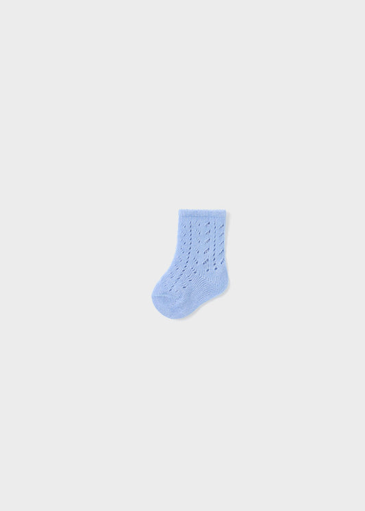 MAYORAL HIGH OPENWORK SOCKS- BLUE